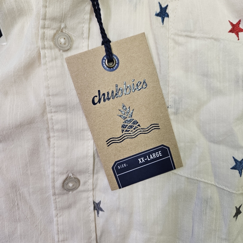 Chubbies The All Stars No Stripes Resort Weave Friday Shirt Men's Size XXLarge - Picture 6 of 9